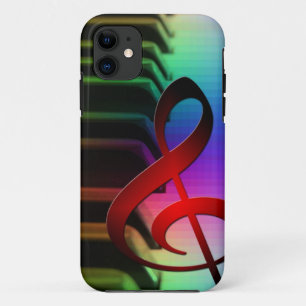 Coque iPhone 11 Music Piano Keys Notes Enseignant Destiny Instrume