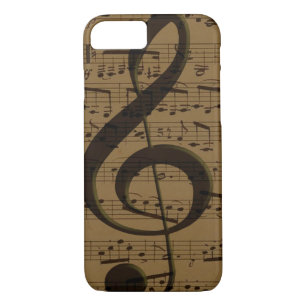 Coque Case-Mate iPhone Musical Treble Clef Sheet Musique Classique