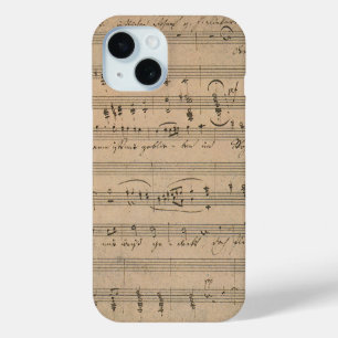 Coque Case-Mate iPhone Musique ancienne sur feuilles de 1822, Chant du vi