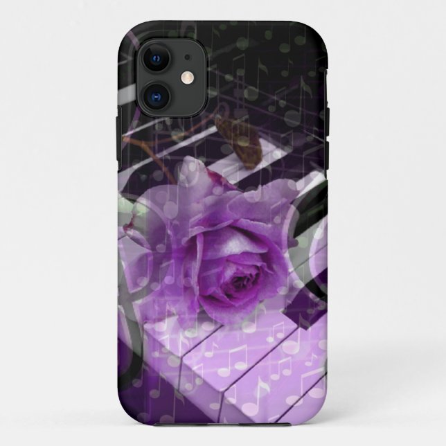 Coques Case-Mate iPhone Musique d'amour,Purle_ (Dos)