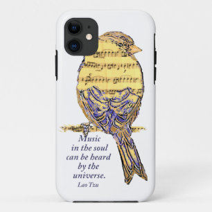Coques Pour iPhone Musique dans l'âme Citation & note musicale Oiseau