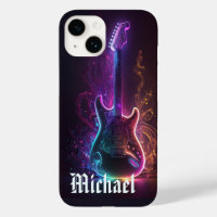 Musique de Guitare Électrique Néon Nom Personnalis