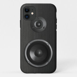 Coque iPhone 11 Musique drôle de haut-parleur sain