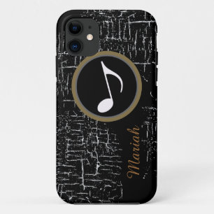Coque Case-Mate Pour iPhone musique en détresse noire personnalisée