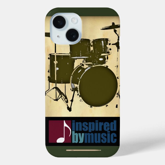 Coques Case-Mate iPhone musique inspirée - un tambour (Verso)