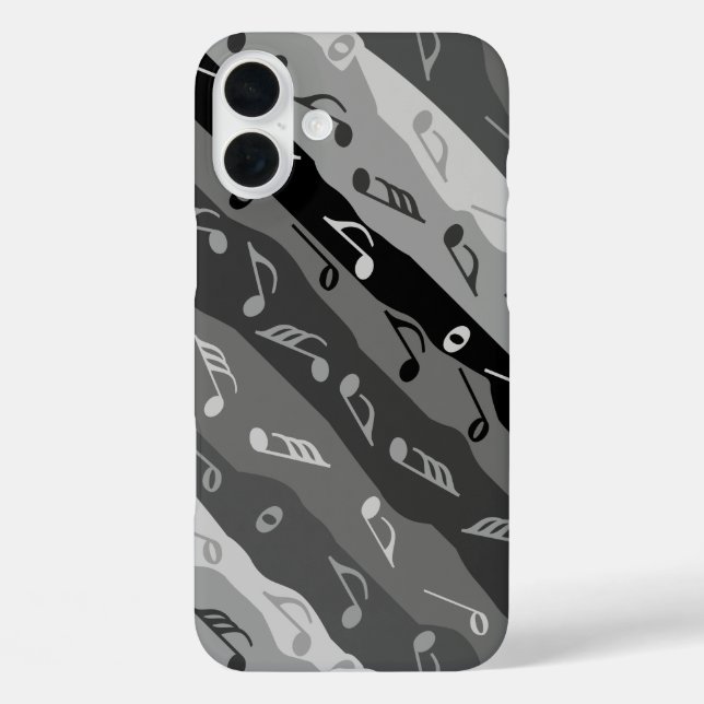 Coques Case-Mate iPhone Musique Note Brise Gris (Verso)