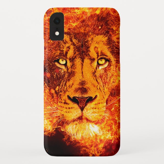 Coques Case-Mate iPhone Musique Rock Lion Flamboyant (Dos)
