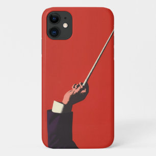 Coque Case-Mate Pour iPhone Musique vintage, main du chef tenant un baton