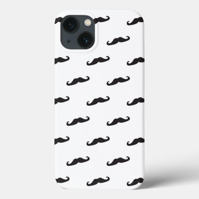 Coques Case-Mate iPhone Mustache hipster motif 2 (Verso)