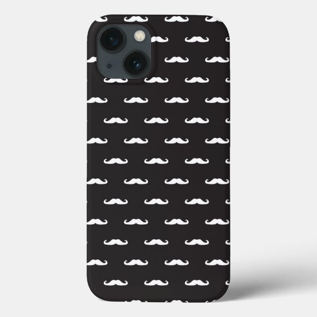 Coques Case-Mate iPhone Mustache hipster pattern (Verso)