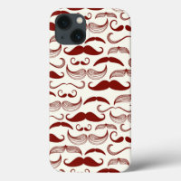 Mustache motif, style rétro 3
