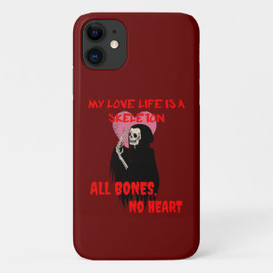 Case-Mate iPhone Case My Love Life is a Skeleton All Bones No Heart