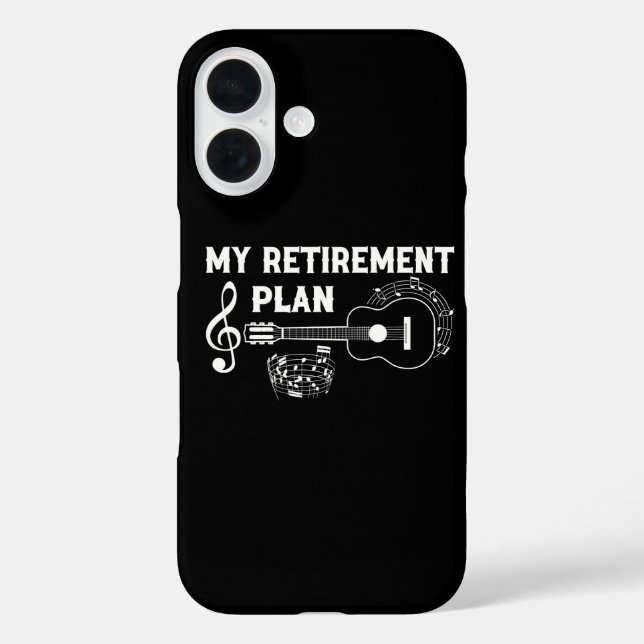 Coques Case-Mate iPhone My Retirement Plan Guitar Funny Musicians (Verso)