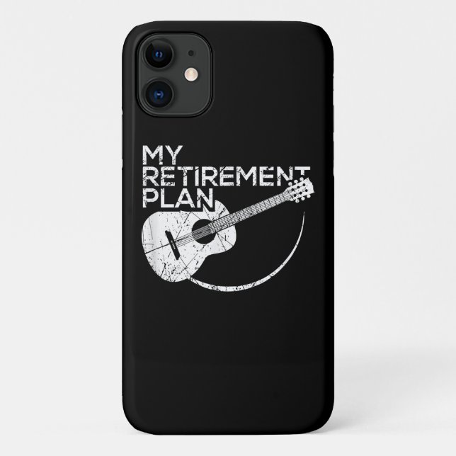 Coques Case-Mate iPhone My Retirement Plan Guitar Funny Musicians (Dos)