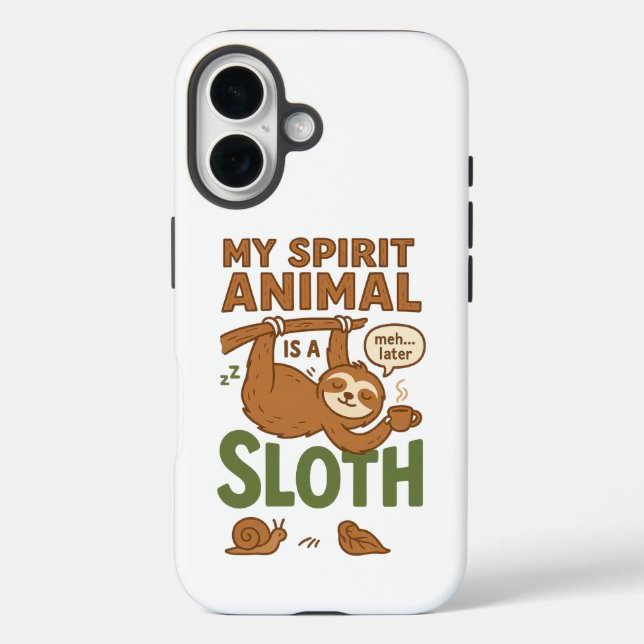 Coques Case-Mate iPhone My Spirit Animal est une Sloth (Verso)