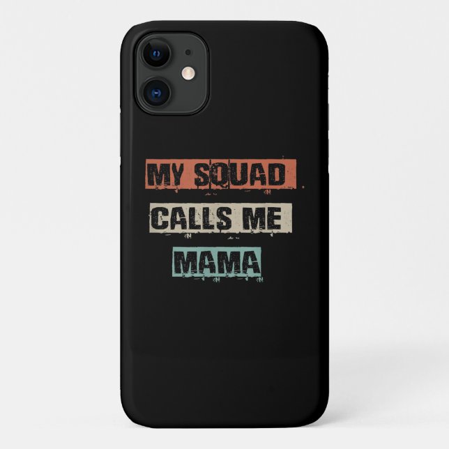 Coques Case-Mate iPhone My Squad Calls Me Mama Funny Workout Gym (Dos)
