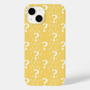 Coque Case-Mate iPhone Mystère question marque énigme puzzle jaune