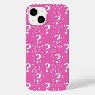 Coque Case-Mate iPhone Mystère question marque énigme puzzle rose