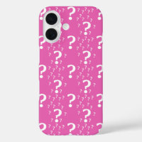 Mystère question marque énigme puzzle rose