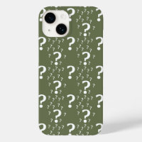 Mystère question marque énigme puzzle vert olive
