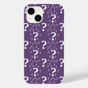 Coque Case-Mate iPhone Mystère question marque énigme puzzle violet