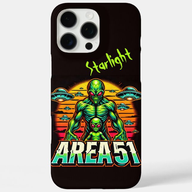 Coques Case-Mate iPhone Mystérieux Aliens lueur près de la zone 51 (Verso)