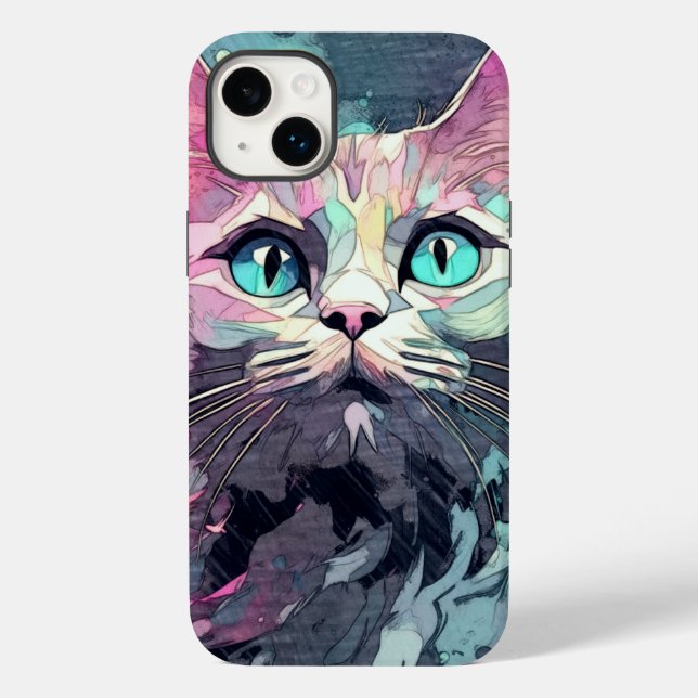 Coques Case-Mate iPhone Mystic Blue Eyes Kitten | Cute chat (Verso)