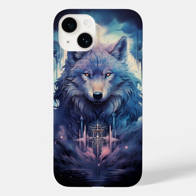 Coques Case-Mate iPhone Mystic Moon Wolf Guardian (Verso)