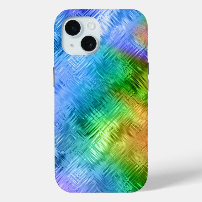 Coques Case-Mate iPhone Mystic Topaz Blue Glassy Texture (Verso)