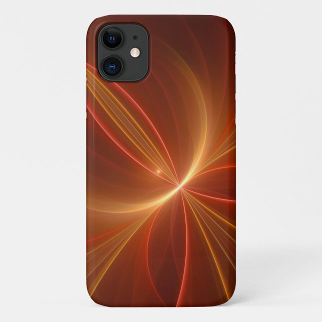 Coques Case-Mate iPhone Mystique Abstrait Fractal Art Moderne Couleurs cha (Dos)