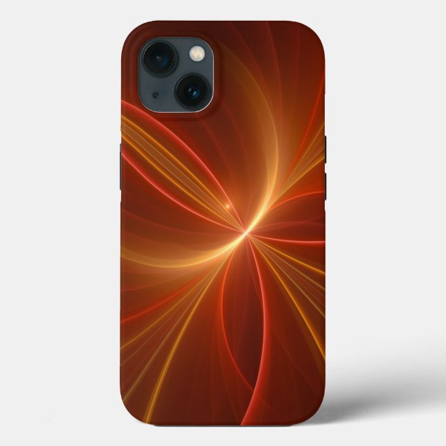 Coques Case-Mate iPhone Mystique Abstrait Fractal Art Moderne Couleurs cha (Verso)