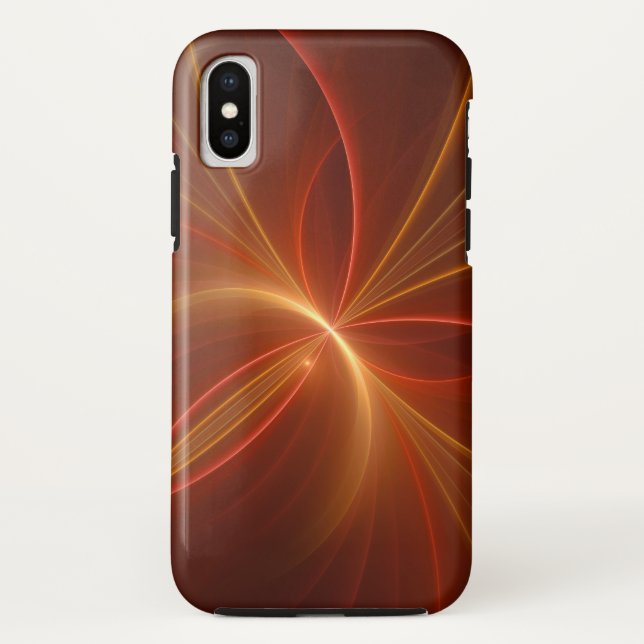 Coques Case-Mate iPhone Mystique Abstrait Fractal Art Moderne Couleurs cha (Dos)