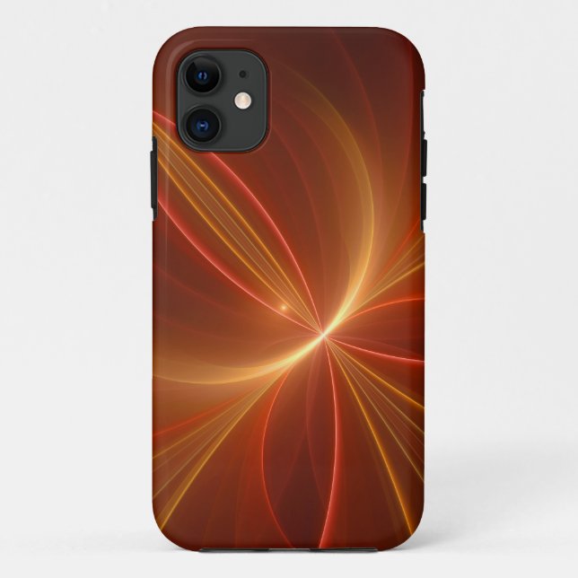 Coques Case-Mate iPhone Mystique Abstrait Fractal Art Moderne Couleurs cha (Dos)