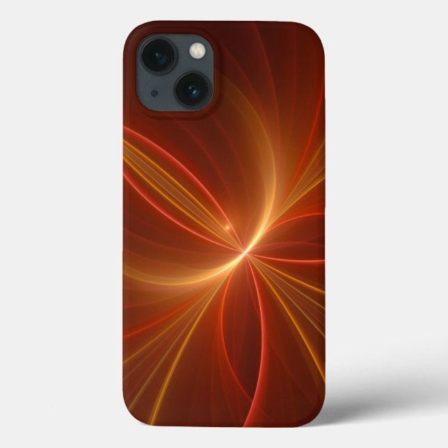 Coques Case-Mate iPhone Mystique Abstrait Fractal Art Moderne Couleurs cha (Verso)
