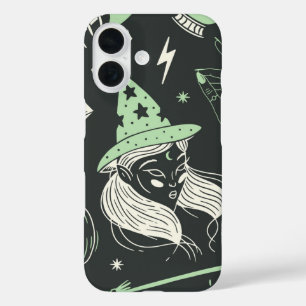 Coque Pour iPhone 16 Mystique sorcière esthétique Halloween magique