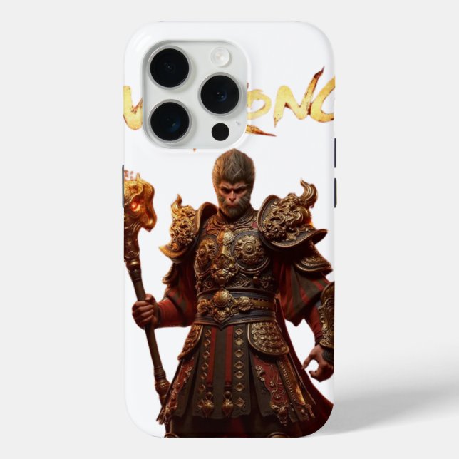 Coques Case-Mate iPhone Mythe noir Wukong Fiery avant-garde (Verso)