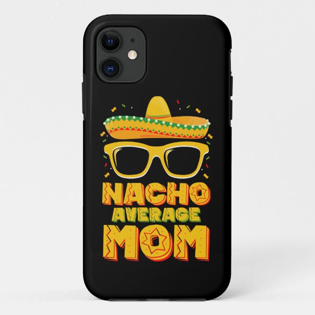 Coques Case-Mate iPhone Nacho Moyenne Maman Cinco De Mayo Famille Matching (Dos)