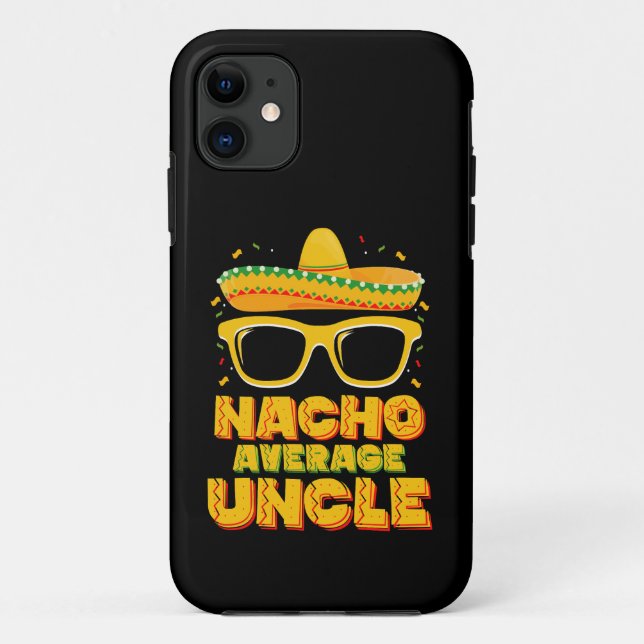 Coques Case-Mate iPhone Nacho Moyenne Oncle Cinco De Mayo Famille Correspo (Dos)