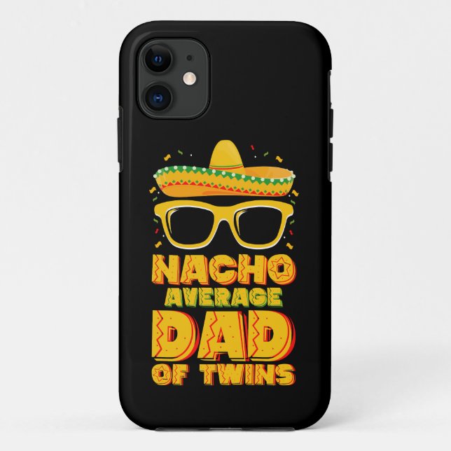 Coques Case-Mate iPhone Nacho papa moyen de jumeaux Cinco de Mayo Mexicain (Dos)