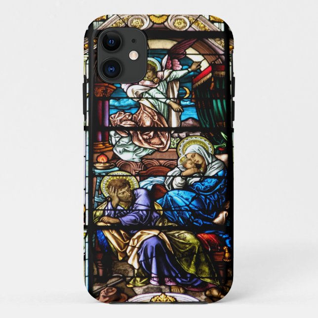Coques Case-Mate iPhone Naissance de fenêtre en verre teinté de Jésus (Dos)