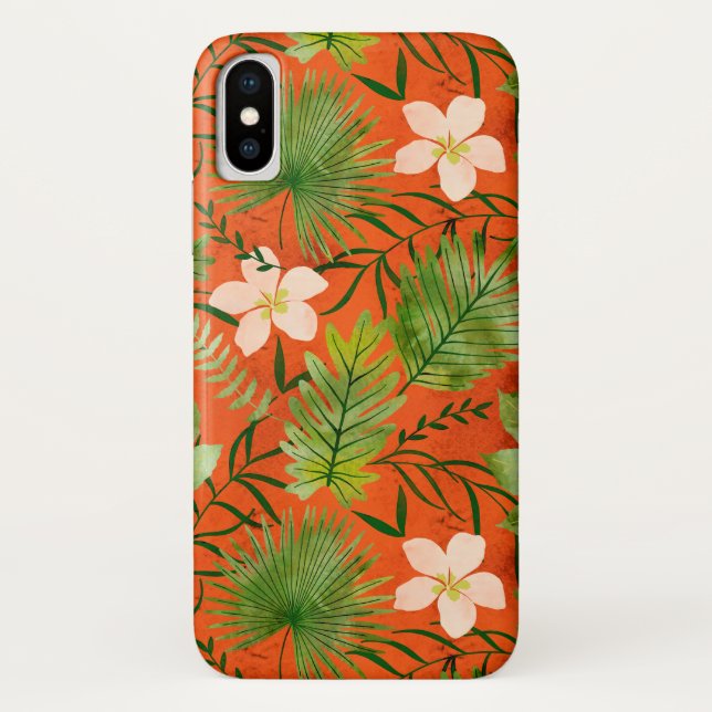 Coques Case-Mate iPhone Nalani Hawaiian Tropical Garden Coral (Dos)