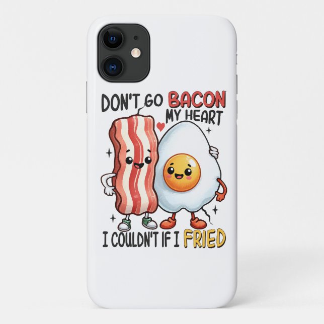 Coques Case-Mate iPhone N'allez pas Baconner mon cœur (Dos)