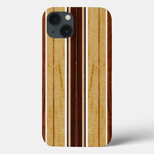 Coques Case-Mate iPhone Nalu Hou Faux Koa Wood Surfboard iPad Air Cases (Verso)