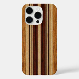 Coque iPhone 16 Pro Nalu Lua Faux Koa Bois Surf