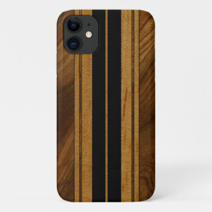 Case-Mate iPhone Case Nalu Mua Faux Koa Bois Surbord Noir