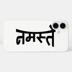 Coques iPhone 16 Plus Namaste (न म स् ते) - Script Devanagari