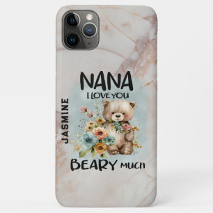 Case-Mate iPhone Case Nana I Love You Beary Many - Nom Personnalisé