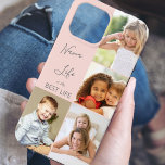 Case-Mate iPhone Case Nana Life est la Best Life 4 Photo Collage rose<br><div class="desc">Coque iphone photo personnalisé pour nana (ou modifier pour quelqu'un d'autre) avec 4 de vos photos préférées. Le modèle photo est configuré pour afficher vos photos dans des formats de portrait vertical et d'instagram carré. La citation nana indique "Nana Life is the Best Life" que vous pouvez modifier pour quelqu'un...</div>