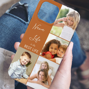Case-Mate iPhone Case Nana Life is the Best Life 4 Photo Collage Brown