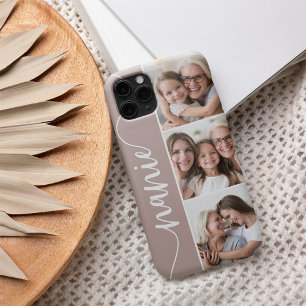 Coque Pour iPhone 16 Nanie Script Grandma Photo Collage